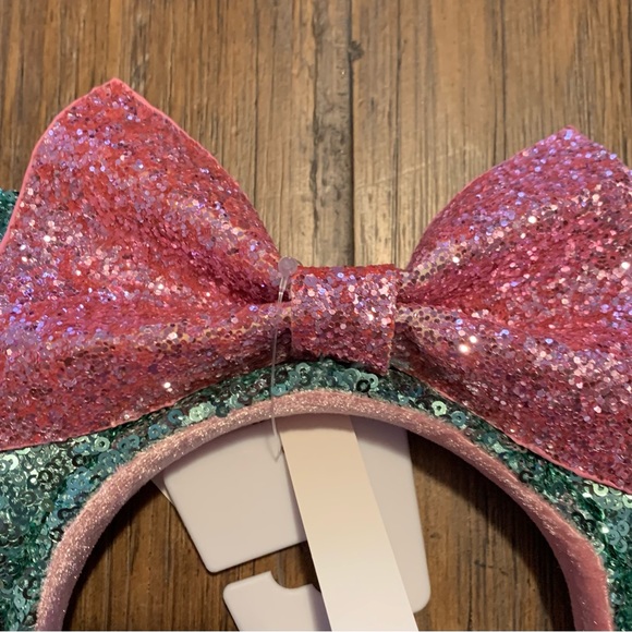 Disney Parks Pink Sugar Rush Minnie Mouse Ears Limited Bow Sequins Headband - Picture 10 of 10